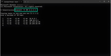 Include optional switches to control how traceroute works.
