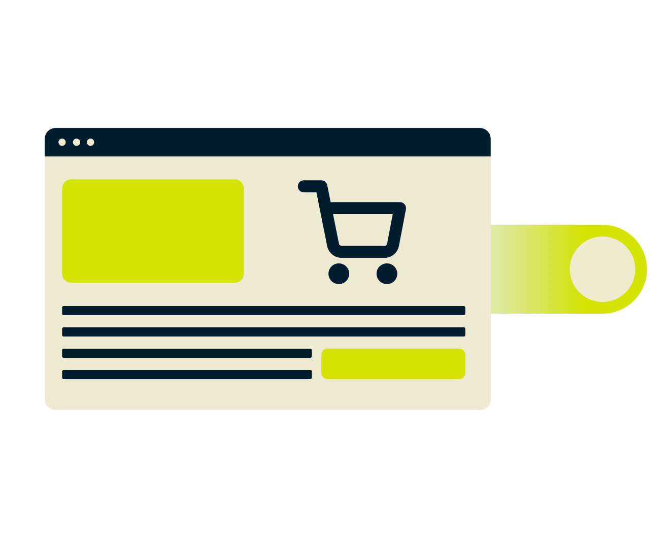 Okno przeglądarki zakupów.