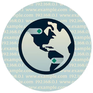 Globo che mostra l'America con DNS e URL di siti web sullo sfondo.