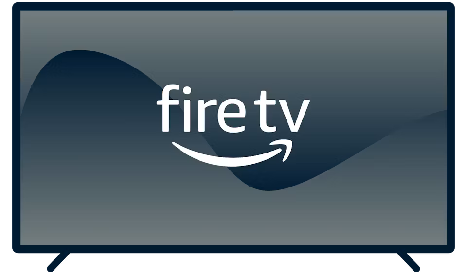 TV에 표시된 Amazon Fire TV 로고