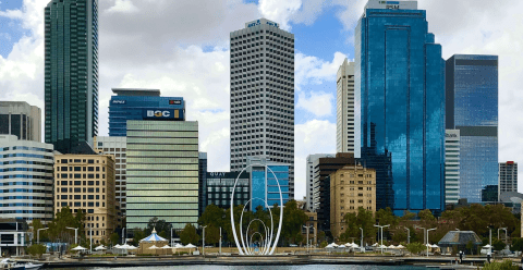 Skyline von Perth.