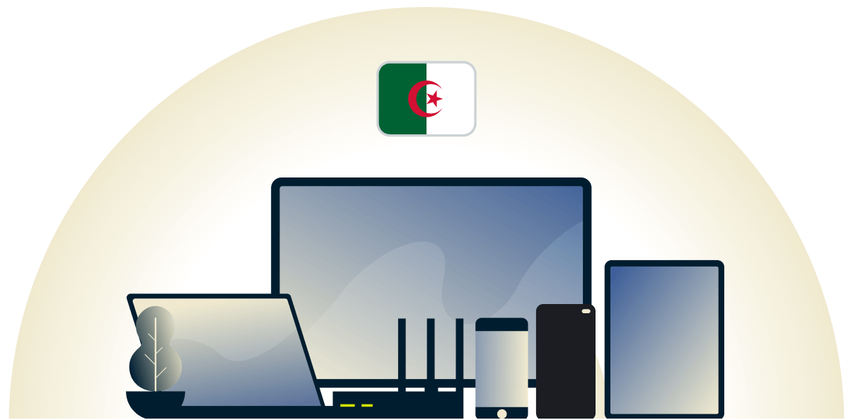 VPN pour l'Algérie protégeant une panoplie d'appareils