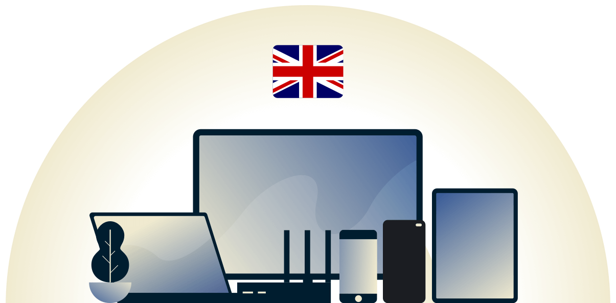 Das britische VPN schützt eine Vielzahl von Geräten.