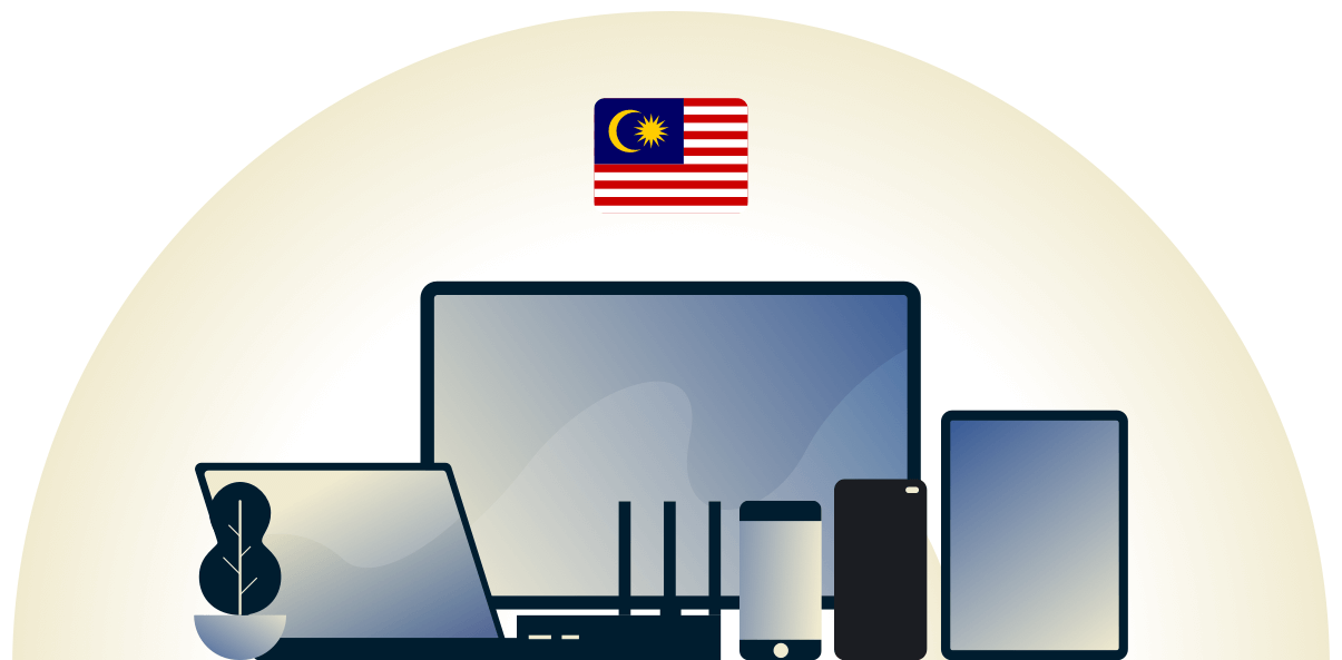 Malaysia VPN protecting a variety of devices.