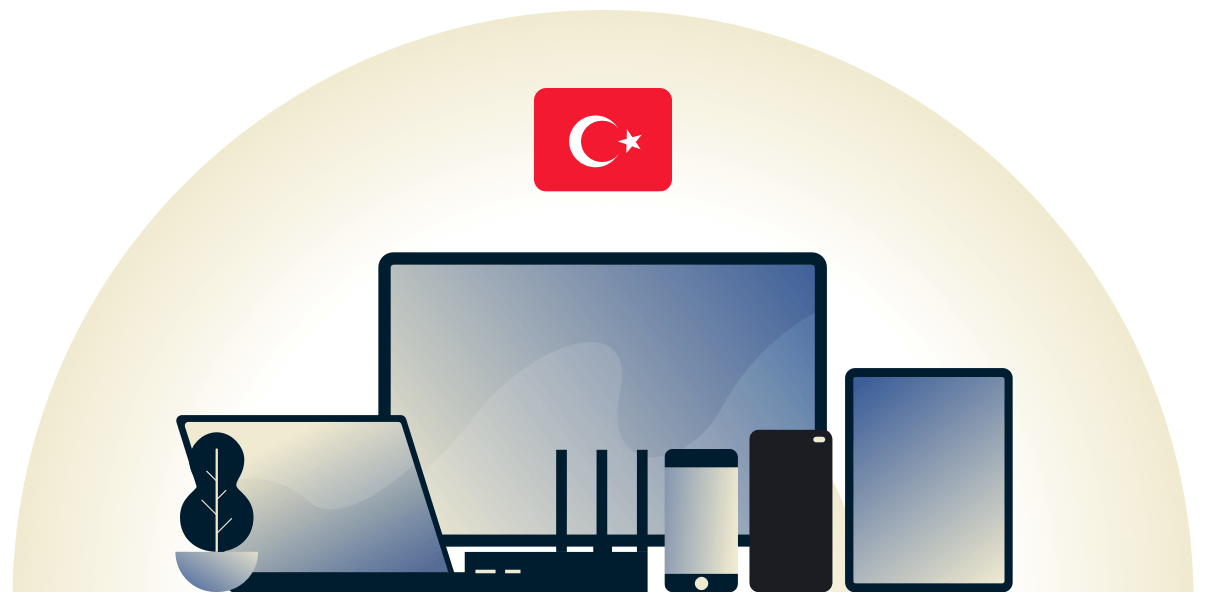 Turkije VPN beschermt een verscheidenheid aan apparaten.