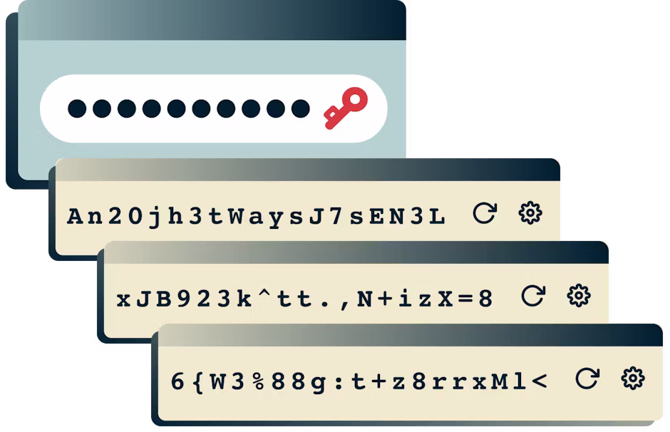 Используйте менеджер паролей ExpressVPN Keys для создания надежных паролей.